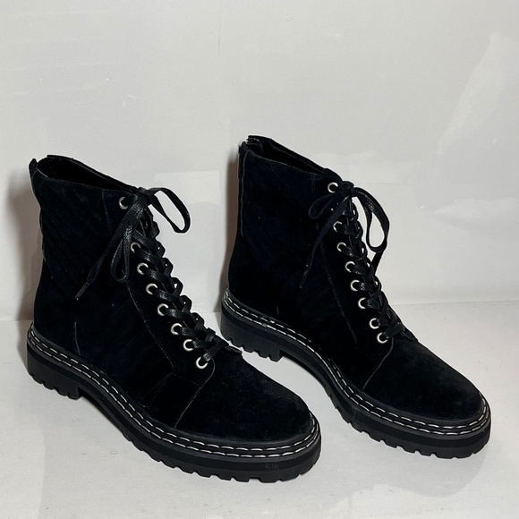 Vince Camuto Shoes - Vince Camuto x Fashion Jackson Puchenie Suede Lace-Up Hiker Boots